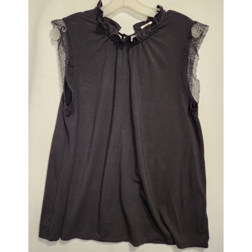 Good Hart Womens Sleeveless Top Size Medium Black Office Old Money Matilda Jane